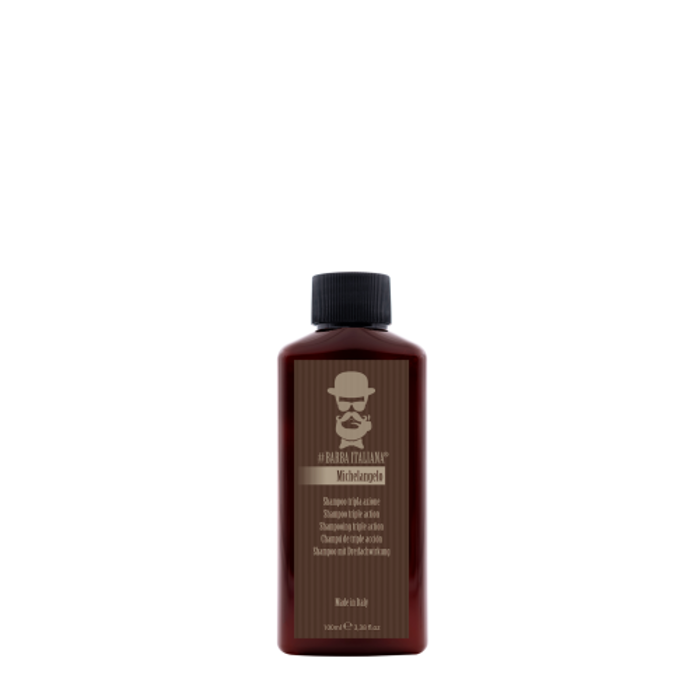 Barba Italiana – Michelangelo – Shampoo Triple Action 100ml (Sampouan triplis drasis)