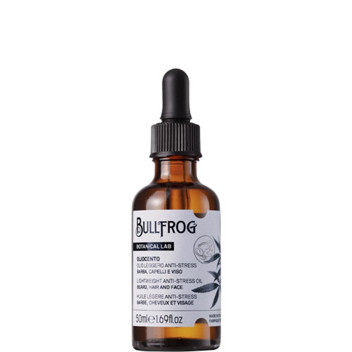 Bullfrog - Botanical Lab Oliocento light weight anti-stress oil for beard, hair and face 50ml (enudatiko ladi ga gneia,mallia prosopo)