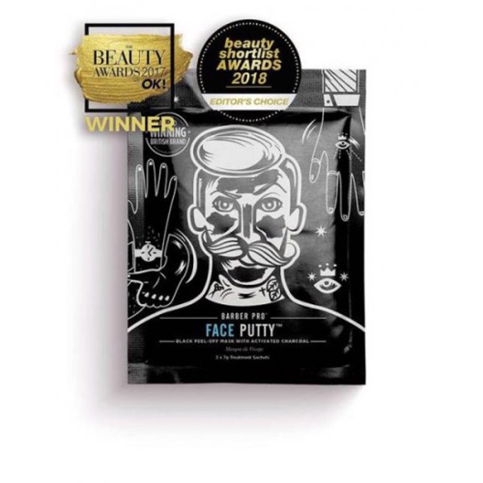 Barber Pro Face Putty (black peel-off mask with activated charcoal) 