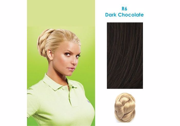 Hairdo Chignon Up Do Clip-in Extensions - R6 Dark Chocolate (skouro sokolati)