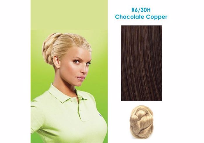 Hairdo Chignon Up Do Clip-in Extensions - R6/30H Chocolate Copper (skouro sokolati/xalkino)