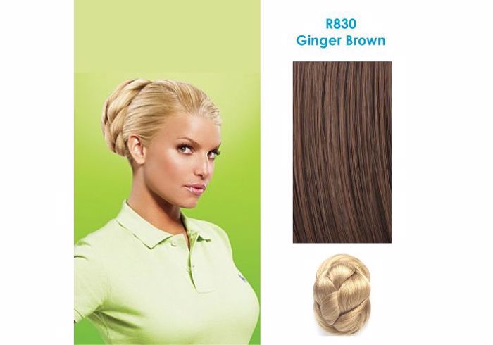 Hairdo Chignon Up Do Clip-in Extensions - R830 Ginger Brown (kastano-xalkino)