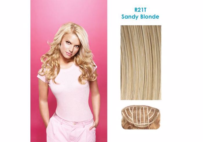 Hairdo 58cm Wavy Clip-in Extensions - R21T Sandy Blonde (polu anoixto xantho santre) 