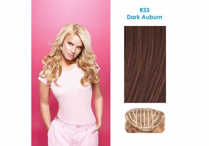 Hairdo 58cm Wavy Clip-in Extensions - R33 Dark Auburn (skouro kastanokokkino)